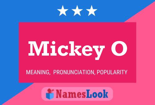 ملصق اسم Mickey O