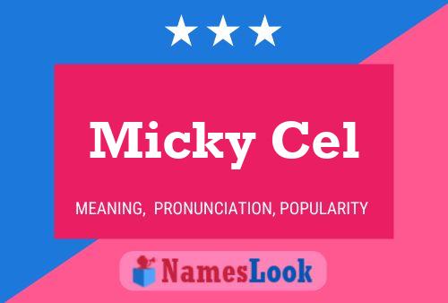 ملصق اسم Micky Cel