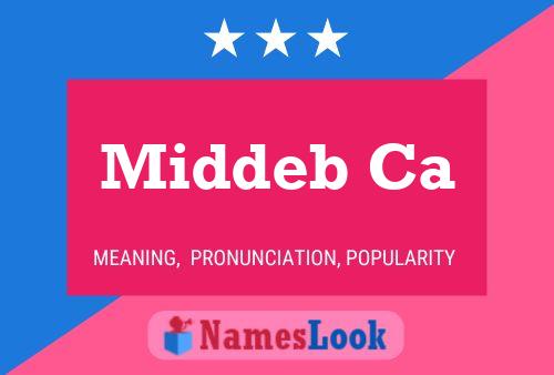 ملصق اسم Middeb Ca