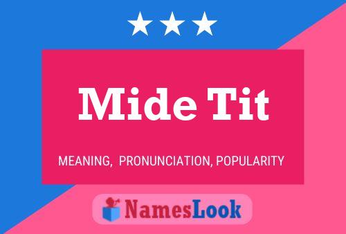 ملصق اسم Mide Tit