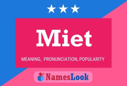 ملصق اسم Miet