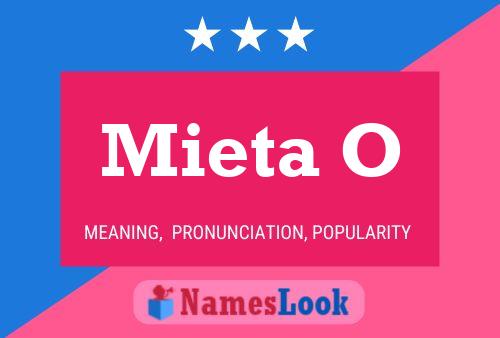 ملصق اسم Mieta O