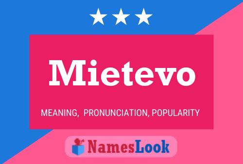 ملصق اسم Mietevo