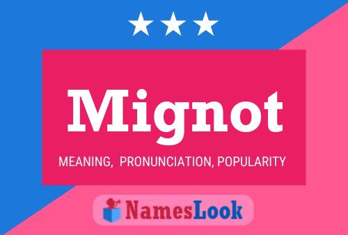 ملصق اسم Mignot