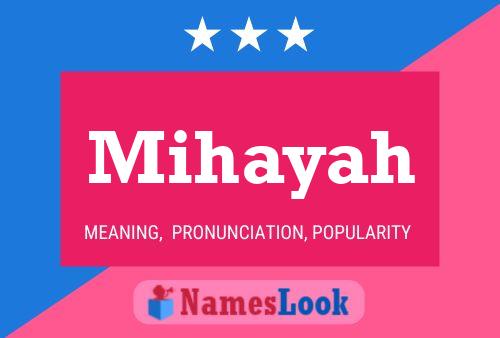 ملصق اسم Mihayah