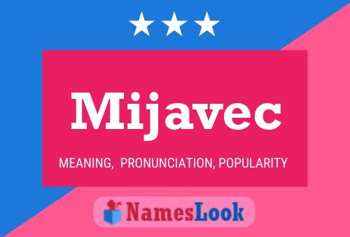 ملصق اسم Mijavec