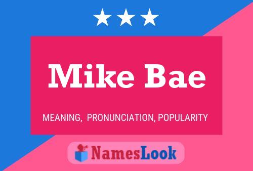 ملصق اسم Mike Bae