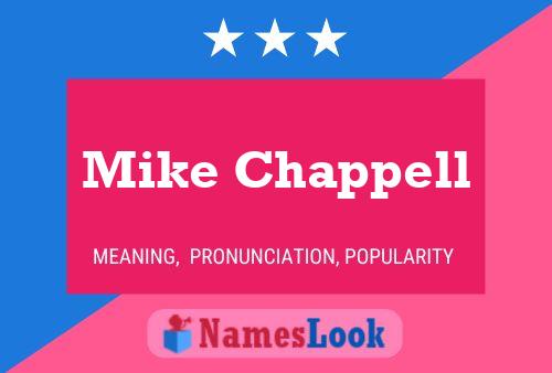 ملصق اسم Mike Chappell