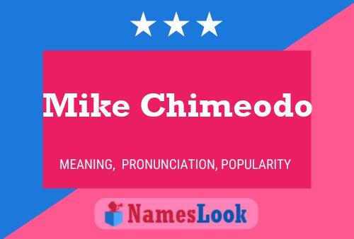 ملصق اسم Mike Chimeodo