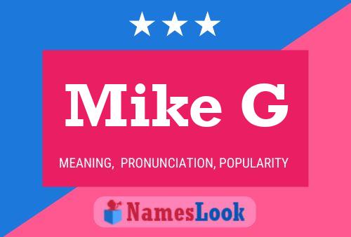 ملصق اسم Mike G