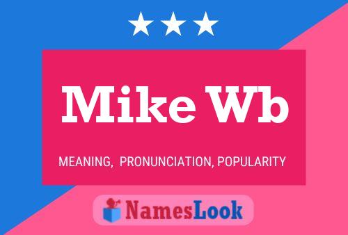 ملصق اسم Mike Wb