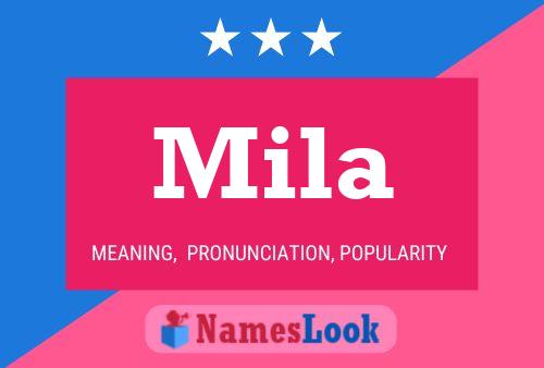 ملصق اسم Mila