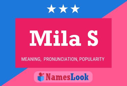 ملصق اسم Mila S