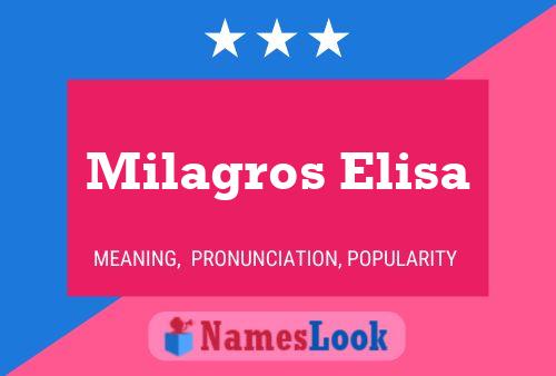 ملصق اسم Milagros Elisa