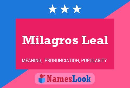 ملصق اسم Milagros Leal