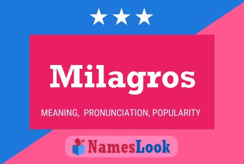 ملصق اسم Milagros