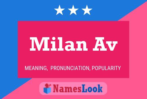 ملصق اسم Milan Av