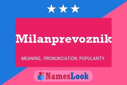 ملصق اسم Milanprevoznik