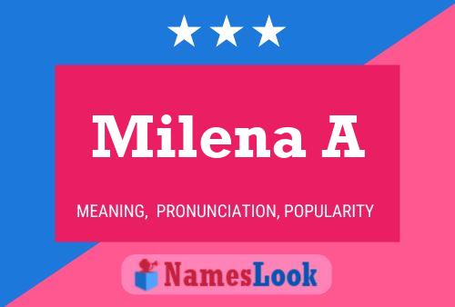 ملصق اسم Milena A