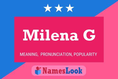 ملصق اسم Milena G