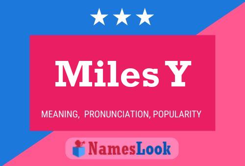 ملصق اسم Miles Y