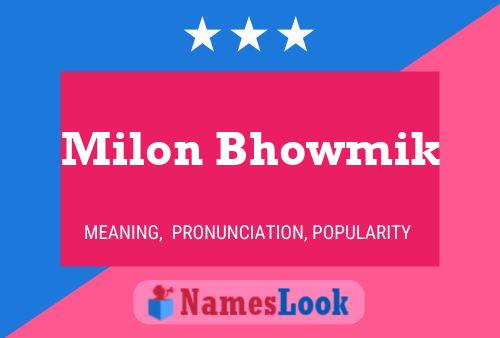 ملصق اسم Milon Bhowmik