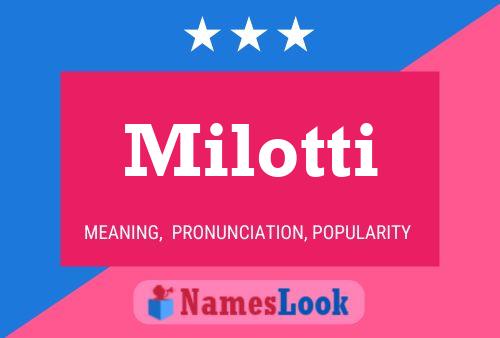 ملصق اسم Milotti