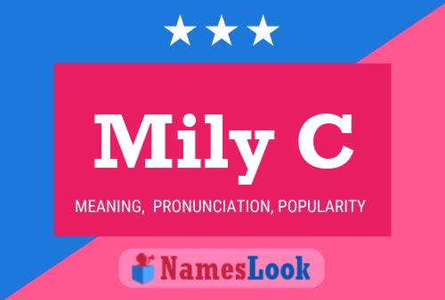 ملصق اسم Mily C