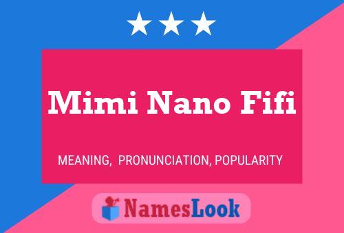 ملصق اسم Mimi Nano Fifi