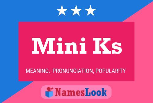 ملصق اسم Mini Ks