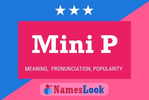 ملصق اسم Mini P