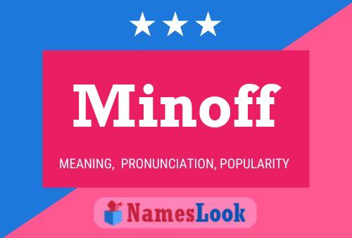 ملصق اسم Minoff