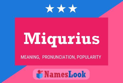 ملصق اسم Miqurius