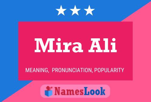 ملصق اسم Mira Ali