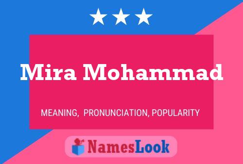 ملصق اسم Mira Mohammad