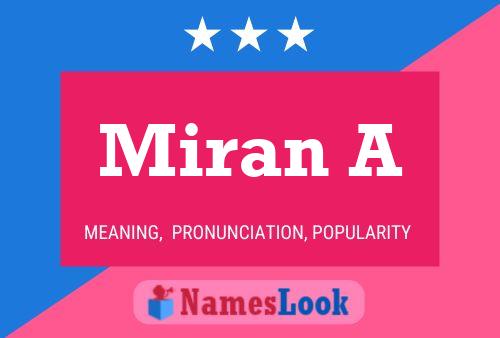 ملصق اسم Miran A