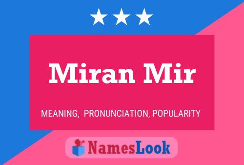 ملصق اسم Miran Mir