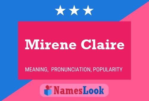 ملصق اسم Mirene Claire