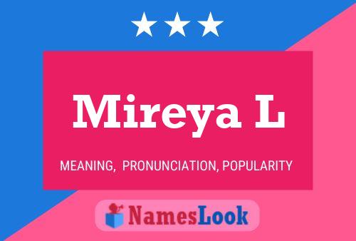 ملصق اسم Mireya L