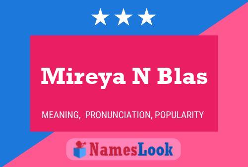 ملصق اسم Mireya N Blas