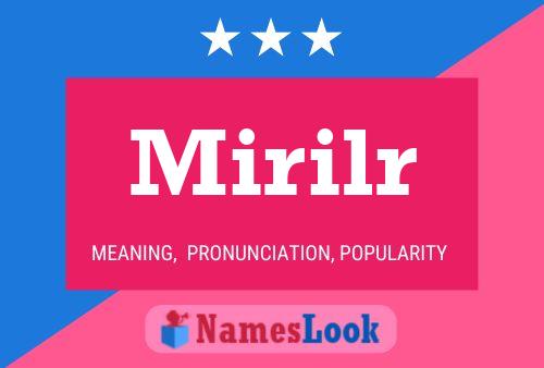 ملصق اسم Mirilr