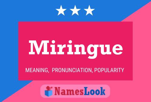 ملصق اسم Miringue