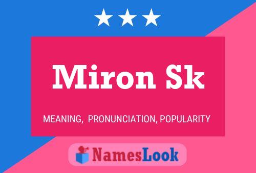 ملصق اسم Miron Sk