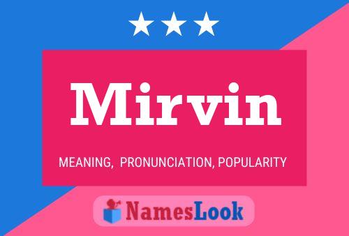 ملصق اسم Mirvin