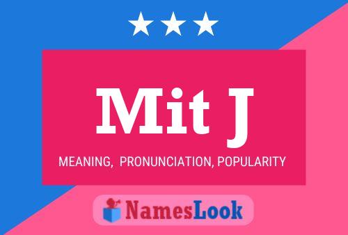 ملصق اسم Mit J