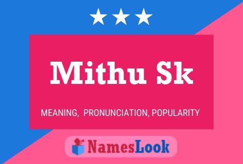 ملصق اسم Mithu Sk