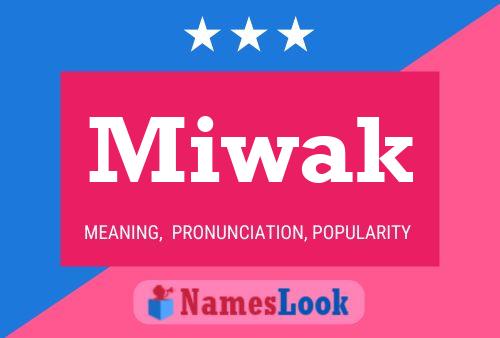 ملصق اسم Miwak