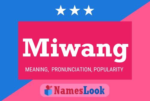 ملصق اسم Miwang