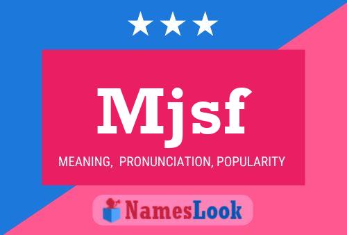 ملصق اسم Mjsf