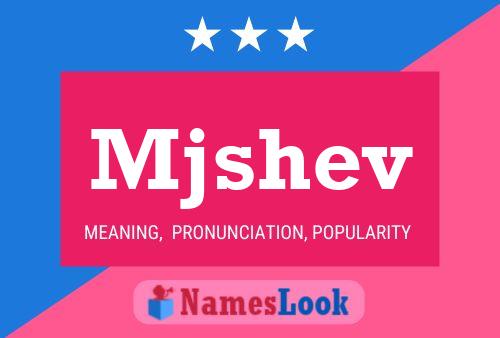 ملصق اسم Mjshev